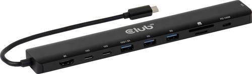 Club3D Notebook Dockingstation CSV-2550 Universal in Schwarz mit HDMI, USB-A, USB-C und Ethernet/LAN für 8K-Unterstützung - Bild 1