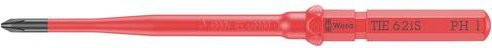 Wera Kraftform Kompakt VDE 62 iS PH 1 Kreuzschlitz-Wechselklinge für Elektriker, Rot, 2,5 mm - Bild 1