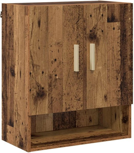 vidaXL Wandschrank aus Holzwerkstoff in Altholz-Optik, Braun, B/T/H: 60 x 31 x 70 cm - Bild 1