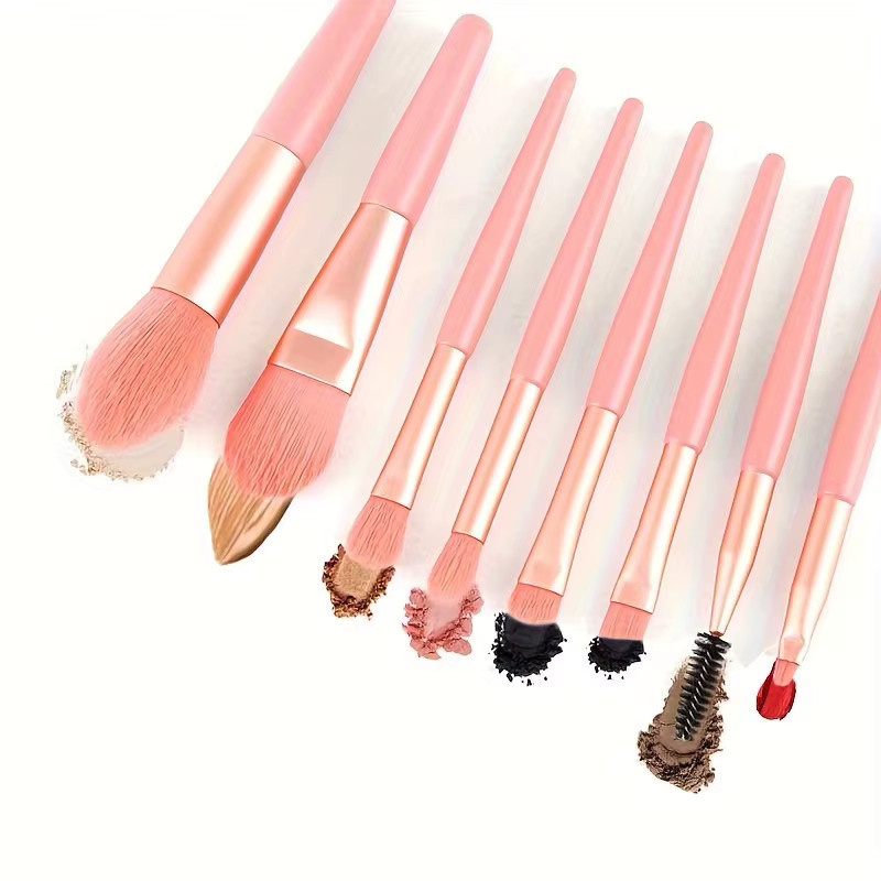 8 Stück Mini-Make-up-Pinsel, Macaron-Kunststoffgriff, Unisex - Bild 2