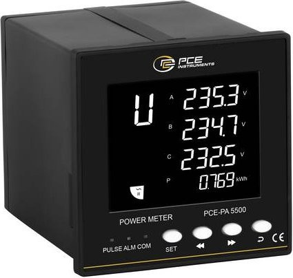 PCE Instruments Leistungsmesser PCE-PA 5500 Wechselspannung 30...264V in Schwarz - Bild 1