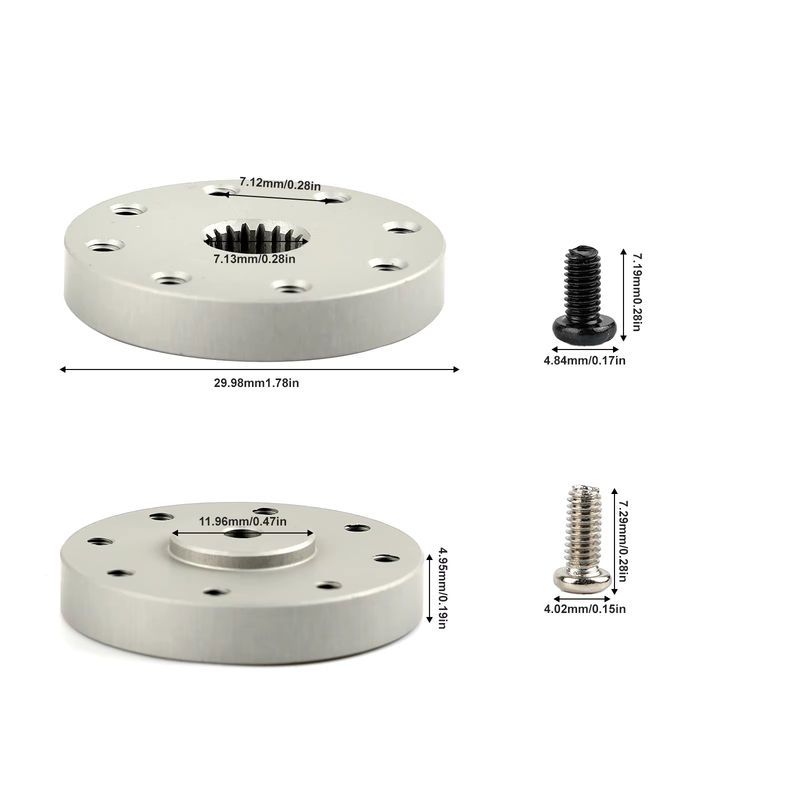 Stemedu Metall-Rundservohalterung für DS5160, Hardware-Zubehör, 4 Sätze M2.5*6 Muttern - Bild 2