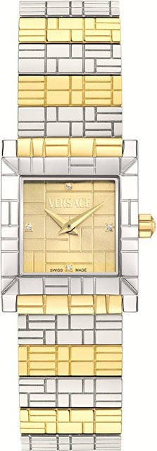 Versace Damenuhr Mosaic, Quarz, Edelstahl, Gold, 22 mm - Bild 1
