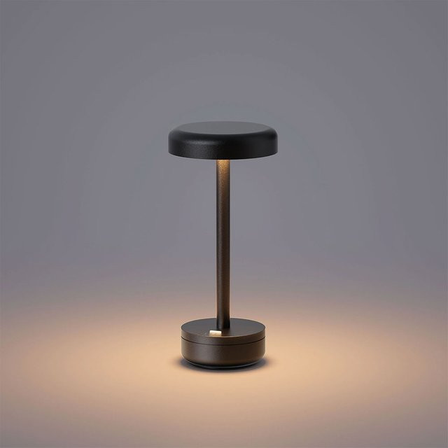 ELLE Decoration Iena LED-Akkuleuchte in Schwarz, dimmbare Tischleuchte mit Touch-Bedienung und modernem Design - Bild 1
