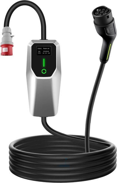 Junsun Typ 2 EV-Ladegerät 11kW 380V 6-16A in Silber - Bild 1