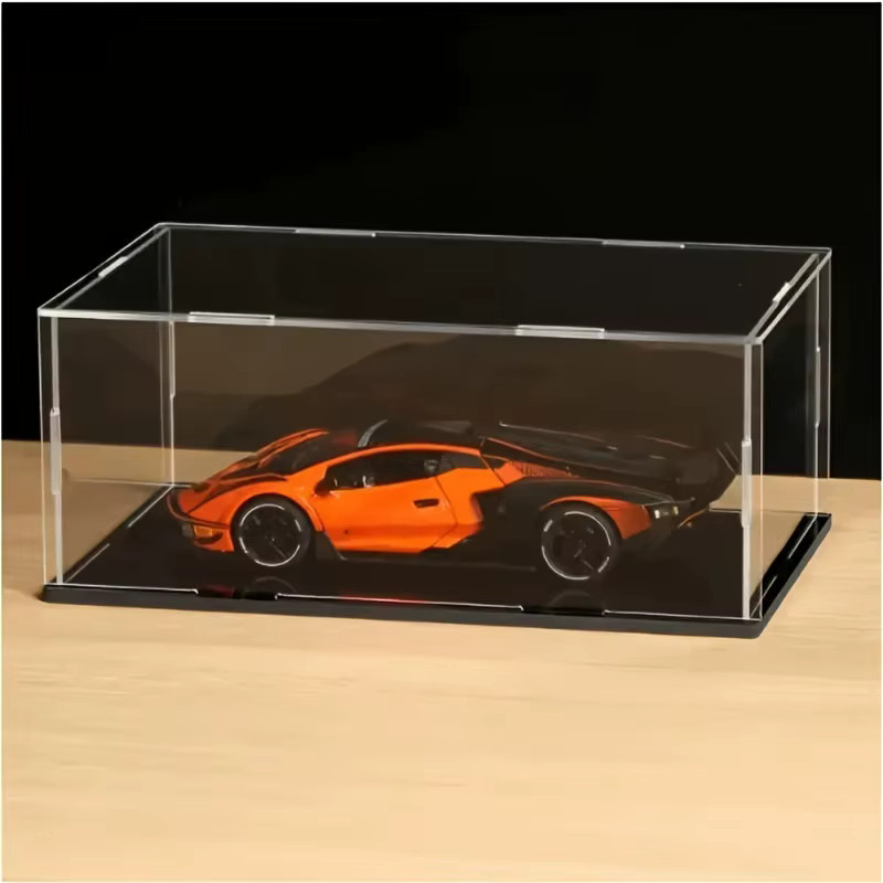 Transparente Acryl-Displaybox zur staubfreien Aufbewahrung von Automodellen und Sammlerstücken, B/T/H: 35 x 10 x 10 cm - Bild 2
