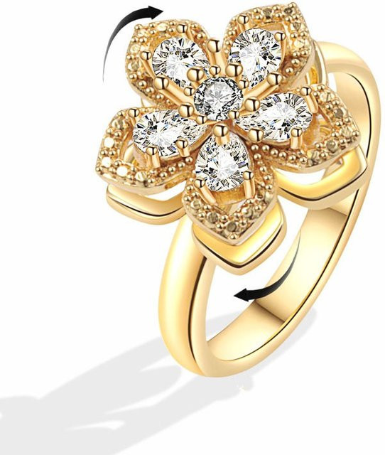 SMJEL Stapelringe, Gold, Kristall, Damen - Bild 1