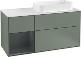 V&B Waschtischunterschrank Finion in Lackoptik, Breite: 120 cm, Tiefe: 50,1 cm, Höhe: 50,1 cm - Bild 1