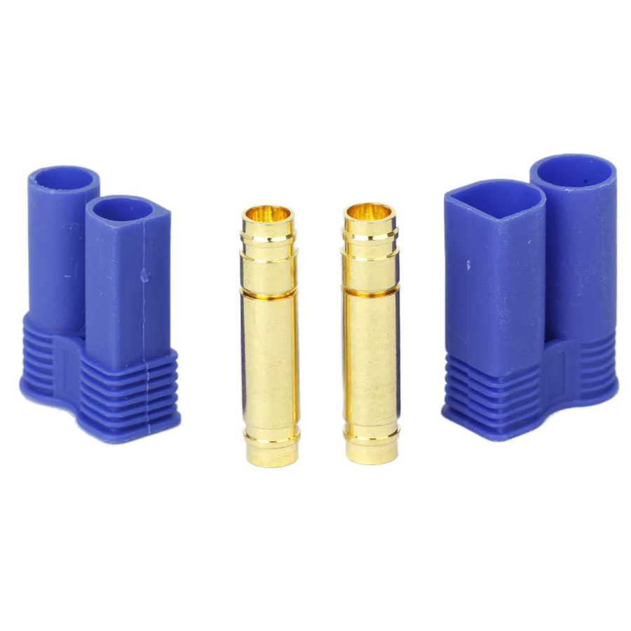 5 Paar EC5 Bananenstecker mit Kugelstecker und Buchse in Blau für RC ESC Lipo Batterie und Motor - Bild 2