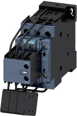 Siemens Kondensatorschütz 3RT2626-1NF35 grau mit 3 Schließern 10 A 12 VA - Bild 1