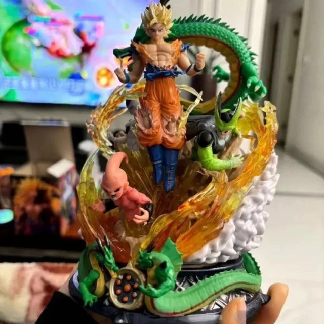 Bandai Dragon Ball Son Goku Super Saiyan Figur, 23cm, Modell Puppe - Bild 1
