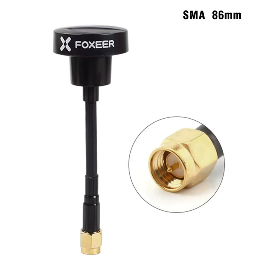 Foxeer Pagode Pro 5,8 GHz Omni Antenne RHCP mit SMA und RP-SMA für RC Drohnen, Schwarz - Bild 2