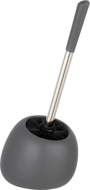 Wenko WC-Garnitur Polaris aus Keramik in Grau, B/T/H: 17 x 34,5 x 14,5 cm - Bild 1