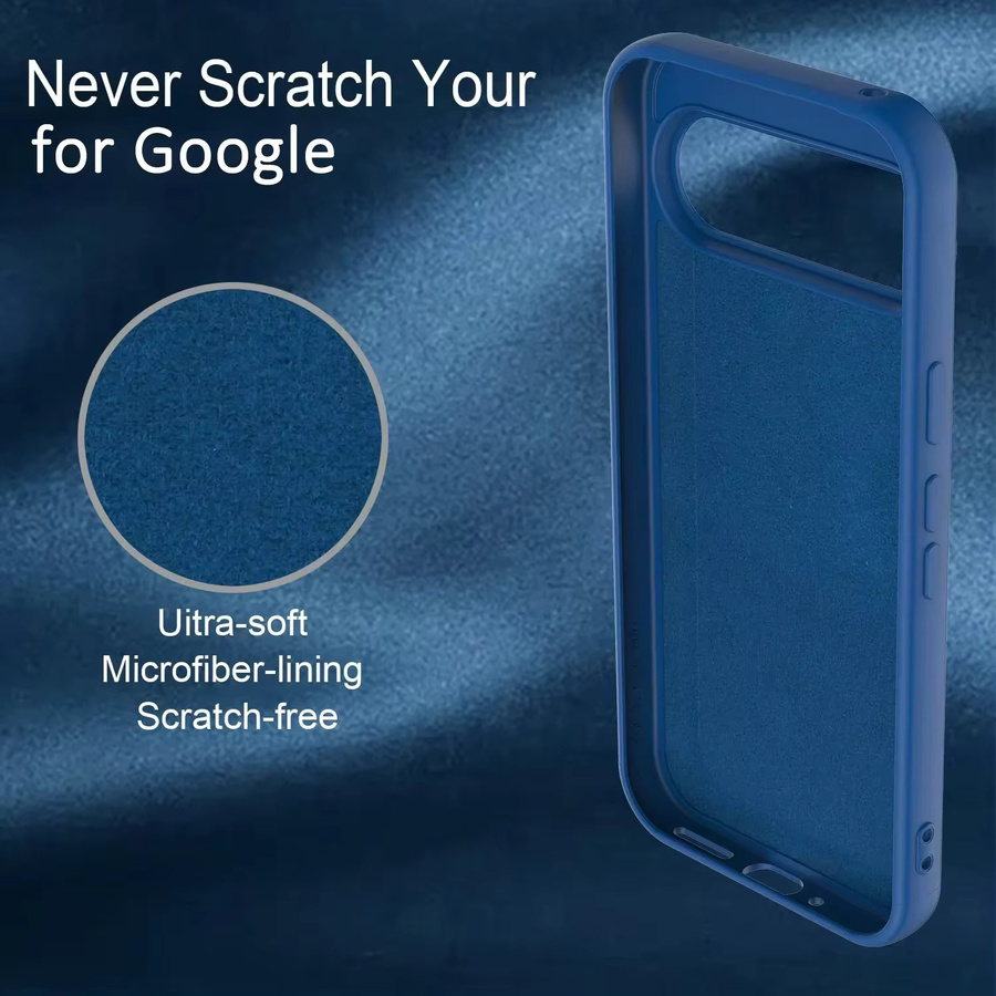 Original Flüssig-Silikon Handyhülle für Google Pixel 11 Pro XL, stoßfeste Schutzhülle in Schwarz oder Blau - Bild 2