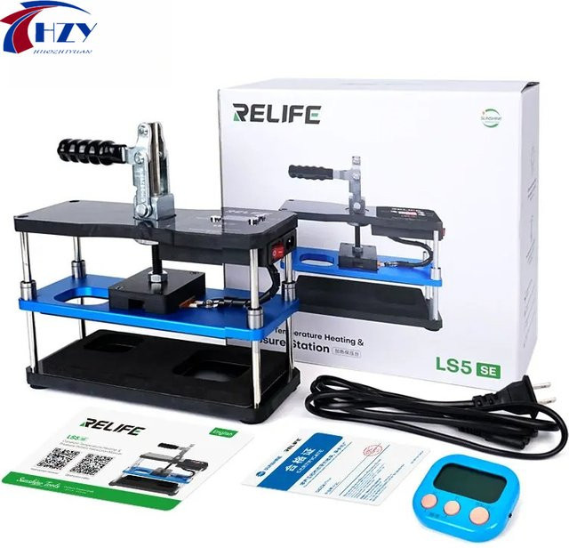 RELIFE LS5 SE Heizplattform mit Druckfunktion für die Handy-LCD-Bildschirm-Laminierung und Rückseiten-Druckset Reparaturwerkzeuge - Bild 1