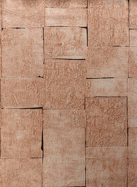 Arte International Wallpaper Gilded Heritage in Rose Silver mit geometrischem Abstract-Design aus Vlies - Bild 1
