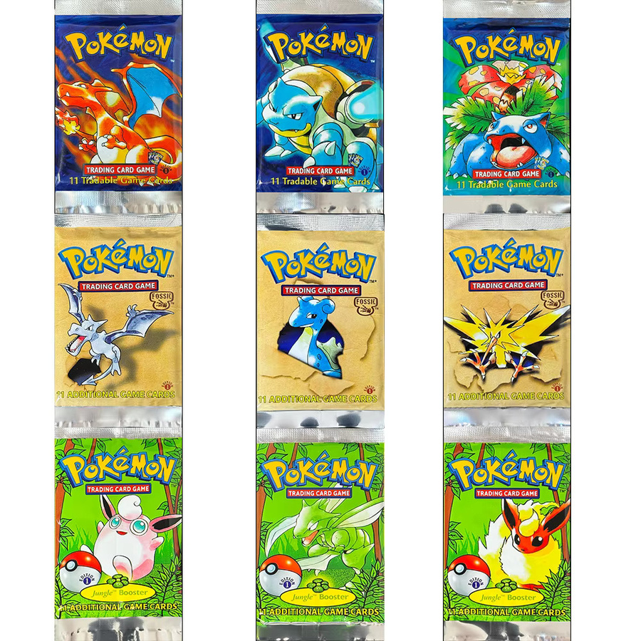 TAKARA TOMY Pokémon Base Set Jungle-Fossil Booster Box TCG, 36 Packungen - Bild 3