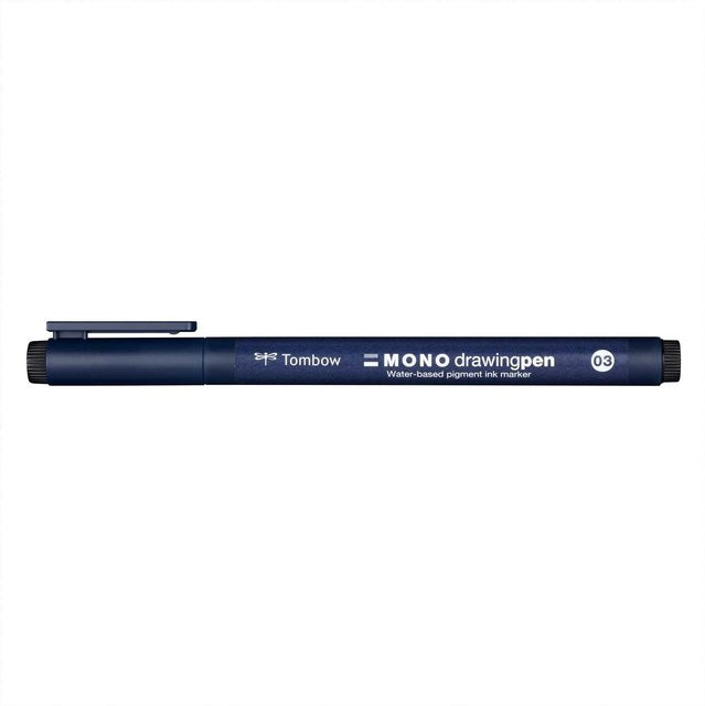 Tombow MONO Fineliner Drawing Pen mit 0,3 mm Spitze in Schwarz - Bild 1