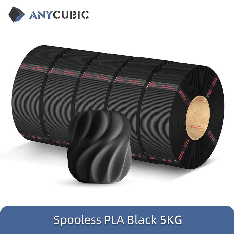 ANYCUBIC PLA Filament für FDM-3D-Drucker, 1,75 mm, Schwarz, 1 kg - Bild 4