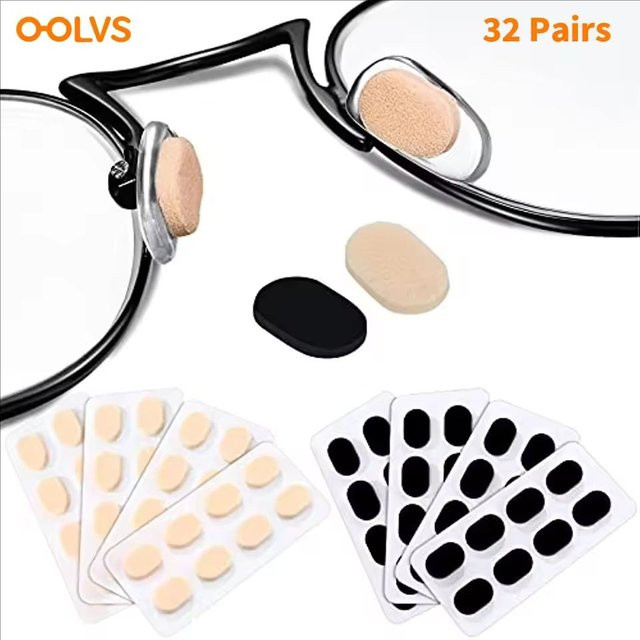 OOLVS Nasenpads Schaumstoff, selbstklebend, Schwarz, 16/32 Stück - Bild 1