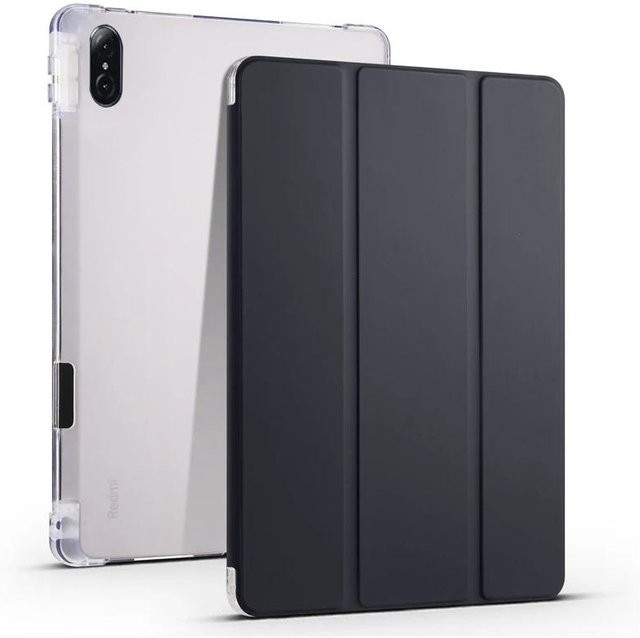OnePlus Pad 3 Hülle mit Stifthalter und Ständer, faltbare Flip-Hülle für 13,2 Zoll Tablet, Schwarz - Bild 1