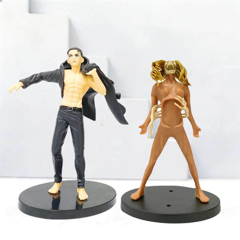 Bandai Attack on Titan Actionfigur Eren Jaeger und Levi Giant Version in Mehrfarbig aus Kunststoff - Bild 4