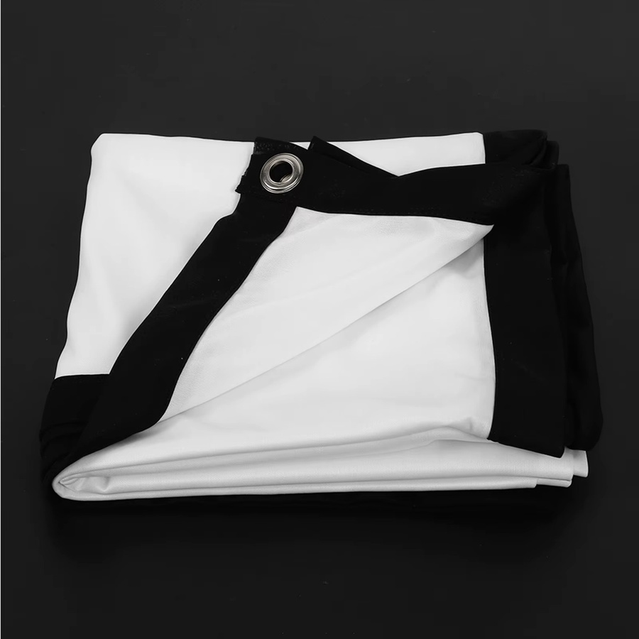 Docooler Projektionswand aus weißem Polyester, tragbare und faltenfreie Projektorleinwand im Format 16:9 - Bild 4