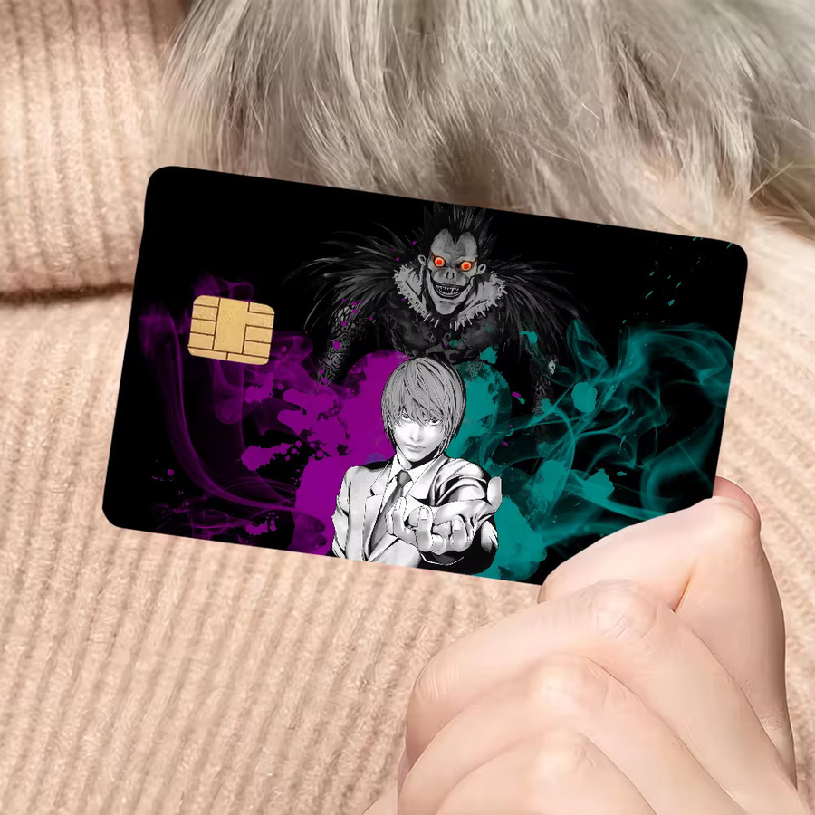 Wasserdichter Anime Death Note Poker Aufkleber für Kreditkarten und Debitkarten - Bild 4