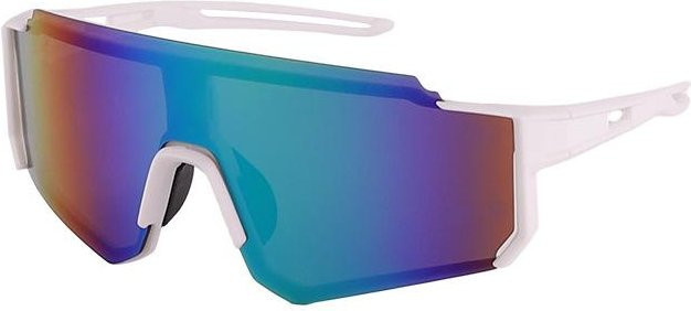 Binchi Keji Travel 9830 Sportsonnenbrille, Unisex, Vollrand, Kunststoff, grün, weiß - Bild 1