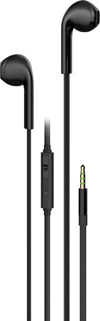 Vivanco Stereo In-Ear Earbuds Headset Schwarz mit 3,5 mm Klinkenanschluss - Bild 1