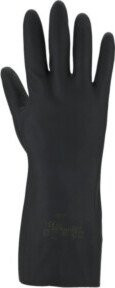 Asatex Chemiehandschuhe aus Latex in Schwarz, Größe XL, nach EN 388 und EN 374 Kategorie III - Bild 1