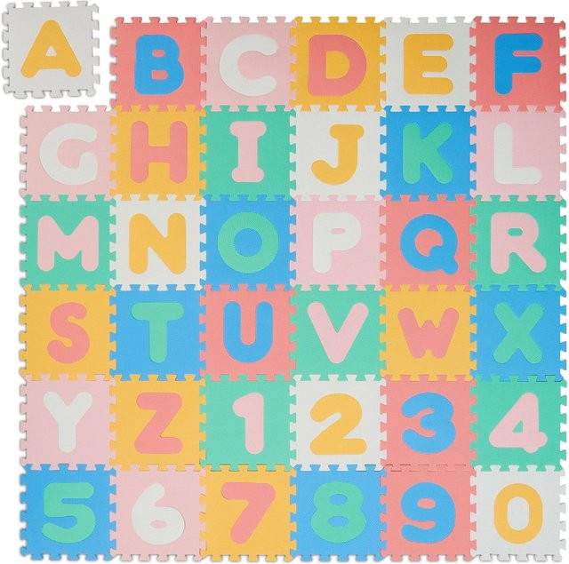 Relaxdays Puzzlematte aus Schaumstoff in Bunt mit einer Fläche von 171 x 171 cm - Bild 1