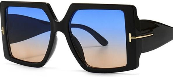 Dote Sonnenbrille, square, Kunststoff, Vollrand, Schwarz, Damen - Bild 1