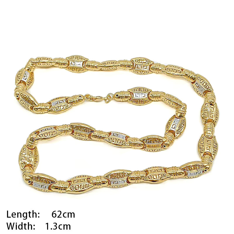 HIPUNK Halskette, 18 Karat vergoldet, Gold, 60,96 cm, Herren - Bild 5