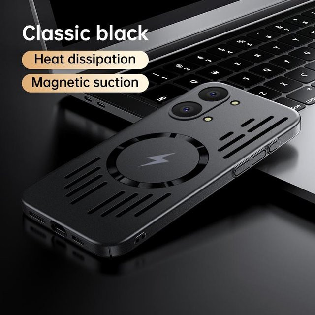 Kühlende magnetische Matte Schutzhülle für POCO X8 Pro und POCO X8 Pro Max in Schwarz - Bild 1