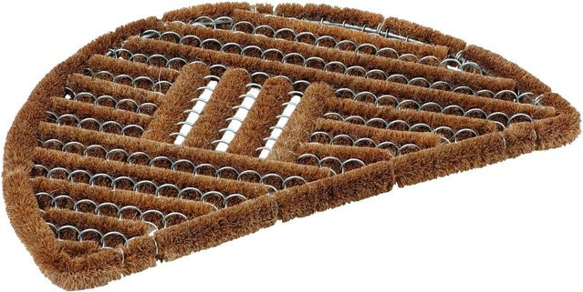 Astra Fußmatte Coco Brush halbrund, braun, B: 60 cm, T: 40 cm - Bild 1