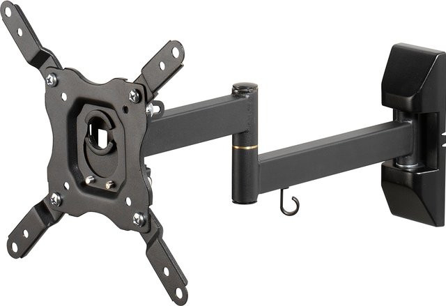 Vivanco TV Wandhalterung schwarz, voll beweglich, neig- und schwenkbar für Bildschirme bis 109 cm / 43 Zoll, VESA 75 x 75 mm - Bild 1