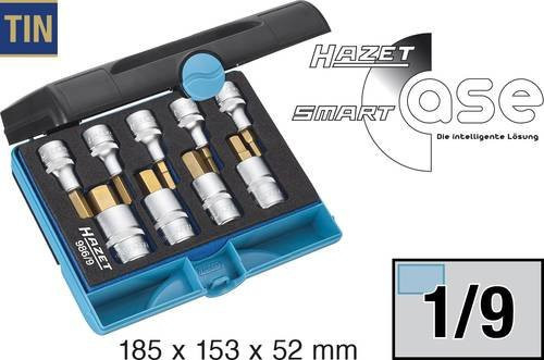 Hazet Steckschlüsselsatz 986/9/986/9N 9-teilig 1/2 Zoll in den Größen 5/6/7/8/10/12/14/17/19mm - Bild 1