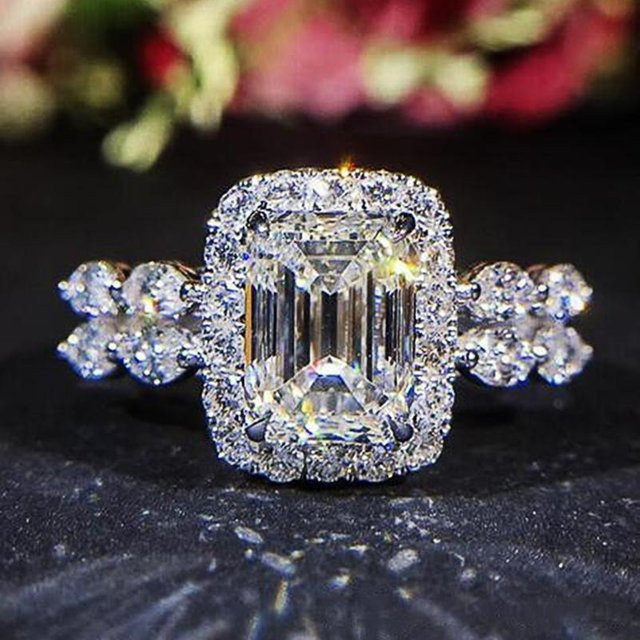 YIRAN Jewelry Ring, Kupfer, Zirkonia, Schwarz, Damen - Bild 1