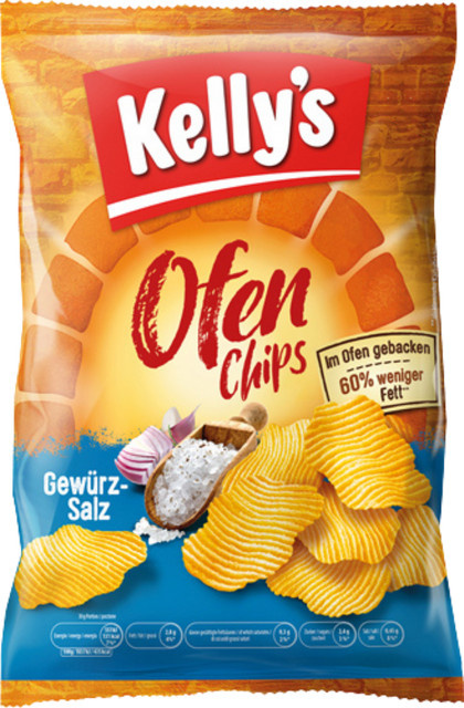 Kelly's Ofen Chips Salz 125 g - Bild 1