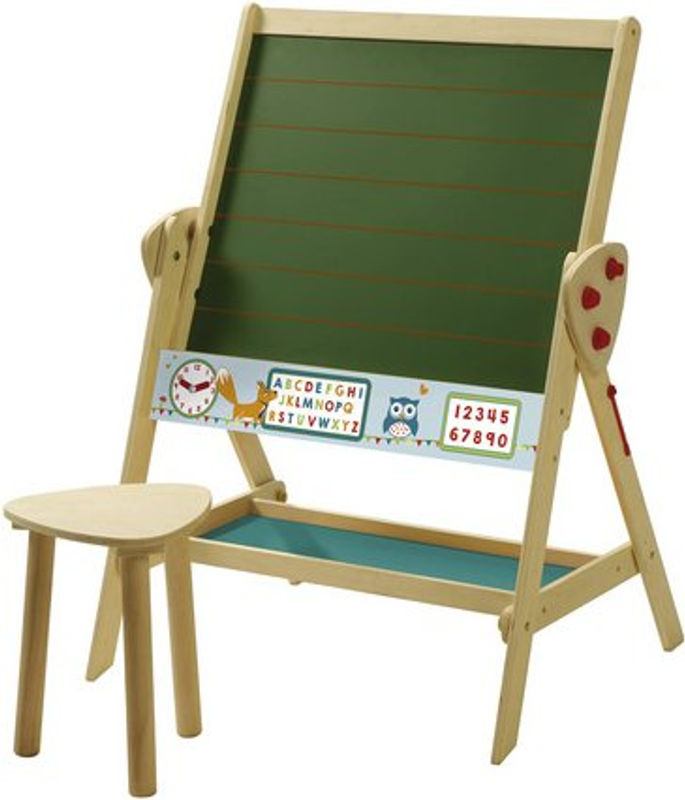 Roba Standtafel mit Hocker Fuchs und Eule für das Kinderzimmer aus Holz in Matt - Bild 3