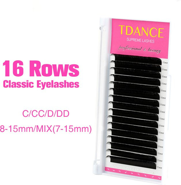 TDANCE Wimpernverlängerung, künstliche Nerz-Wimpern, Black, Unisex - Bild 1