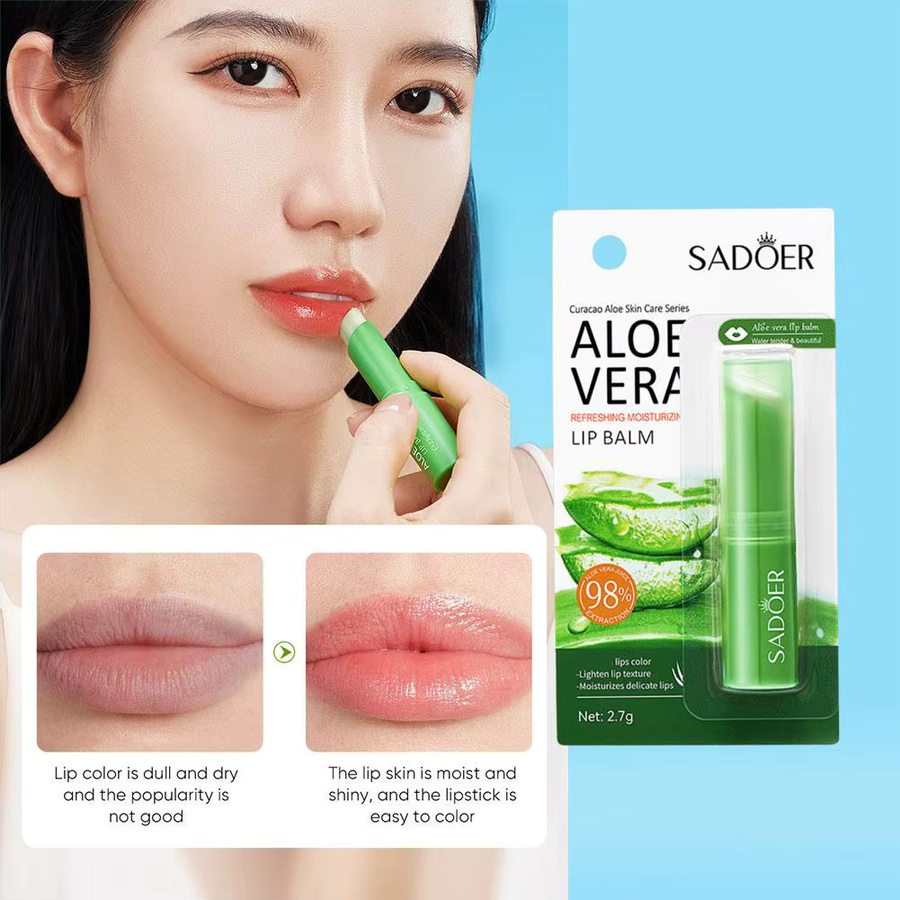 SADOER Lippen-Aloe-Balsam, glänzend, Unisex - Bild 4