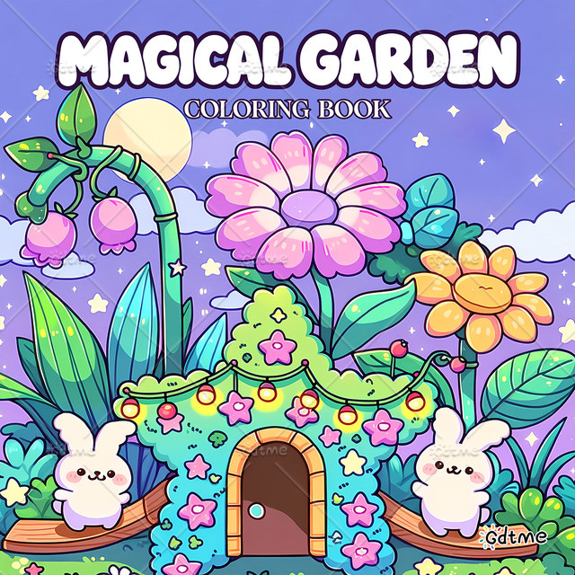 MAGICAL GARDEN Malbuch für Erwachsene, 24 Seiten - Bild 1