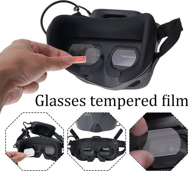 DJI N3 Flugbrille Schutzfolie transparent HD-gehärtet kratzfest und staubdicht - Bild 1
