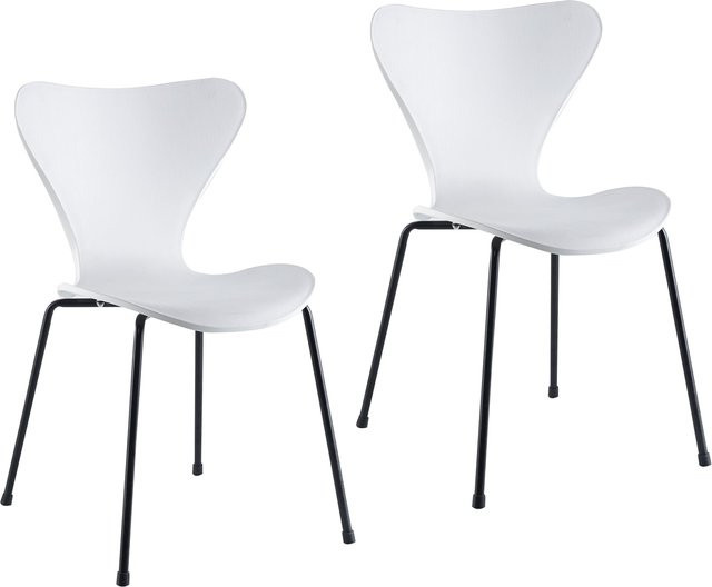 HTI-Living Esszimmerstuhl Rory modern in Weiß aus Kunststoff - Bild 1