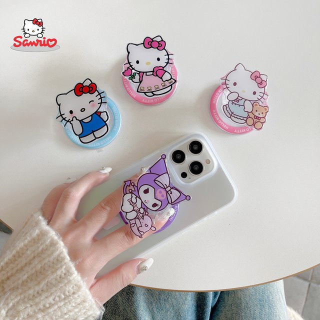 Sanrio Hello Kitty und Kuromi MagSafe Magnet-Telefonhalterung mit faltbarer Halterung in Multicolour - Bild 1