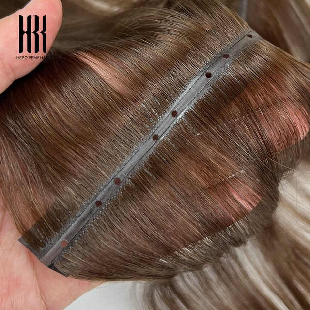 HERO REMY HAIR Echthaar-Extensions, doppelseitige Injektions-Schmetterlingsweft, 100g, Damen - Bild 1