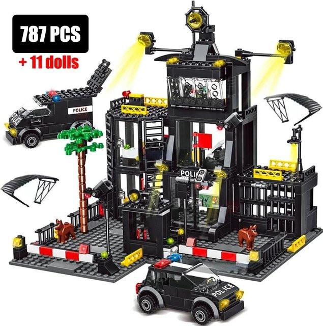 Bohui Toys Polizei Weltraumanlage, Bausteine, ab 6 Jahren - Bild 1
