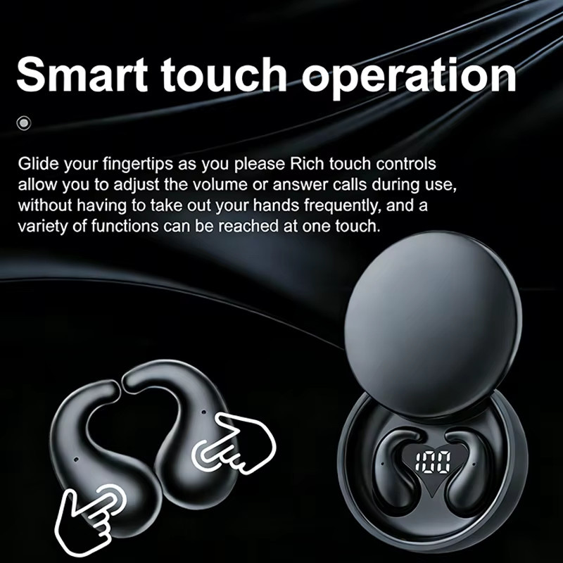 SK28 Schlaf-Ohrhörer von MEIYIXING DIGITAL TECHNOLOGY, kabelloses Bluetooth In-Ear Headset mit Touch-Steuerung in Schwarz - Bild 3